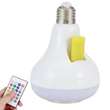 2-in-1 Smart LED Bulb + Bluetooth Speaker | RGB Light + Remote Control