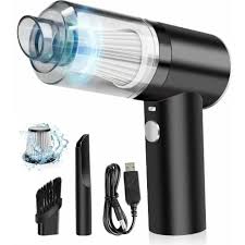 3 In 1 Portable Vacuum Cleaner Duster Blower | Air Pump Wireless Hand-held Cleaning For Car Home