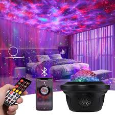 Galaxy Star Projector Lamp with LED Universe Effect & Speaker