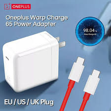 OnePlus 65W Warp Charge Power Adapter with Type-C to Type-C Fast Charging Cable