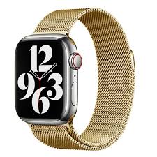 Soft Gold | Apple Watch Milanese Magnetic Loop Strap | Stainless Steel Band | 42mm / 44mm / 45mm