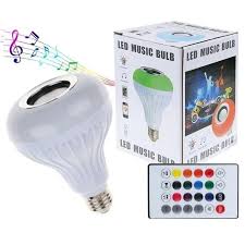 2-in-1 Smart LED Bulb + Bluetooth Speaker | RGB Light + Remote Control