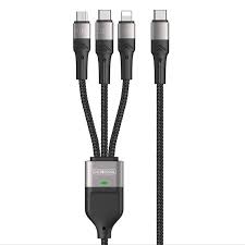 3-in-1 Fast Charging Cable 100W 480Mbps 120cm Type-C Micro Lightning Durable Design