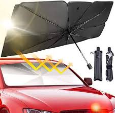 Foldable Car Windshield Umbrella Sunshade | UV Protection + Heat Blocker for All Vehicles
