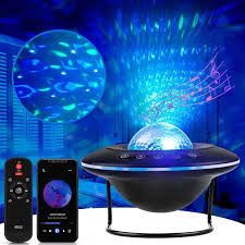 Galaxy Star Projector Lamp with LED Universe Effect & Speaker