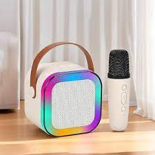 Karaoke Portable Wireless Bluetooth Speaker with Microphone Sound System for Singing and Parties (Random Color)