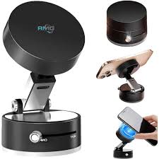 Magnetic Wireless Phone Holder with Foldable Suction Grip for Secure Mounting