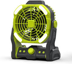 Multipurpose Rechargeable Desk & Camping Fan with LED Light, Flashlight & Power Bank