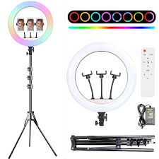 Ring Light 10 Inches + Right Light Stand 7 Ft | Best for Photography & Video