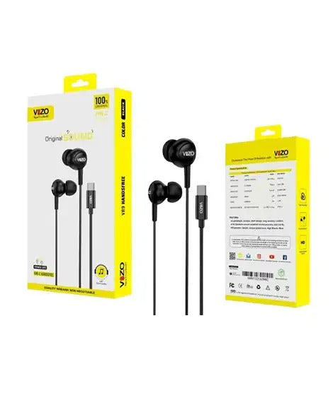 VR9-C Handsfree – Premium Type-C Wired Earphones | Best Quality Earphones | Hands-Free For Android | Hands-Free For Mobile Phone
