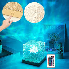 Water Ripple Lamp | 16-Color Rotating Night Light